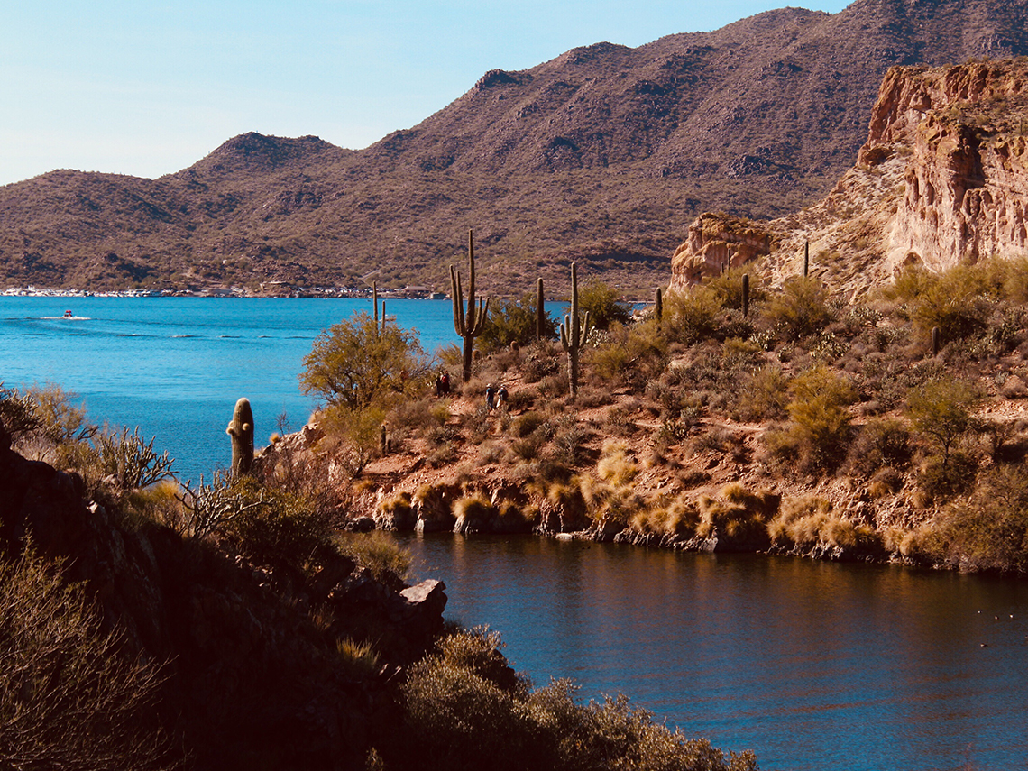 Saguaro Lake in Arizona